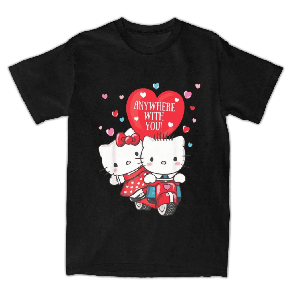 Hello Kitty x Dear Daniel Motorcycle Riding T-Shirt
