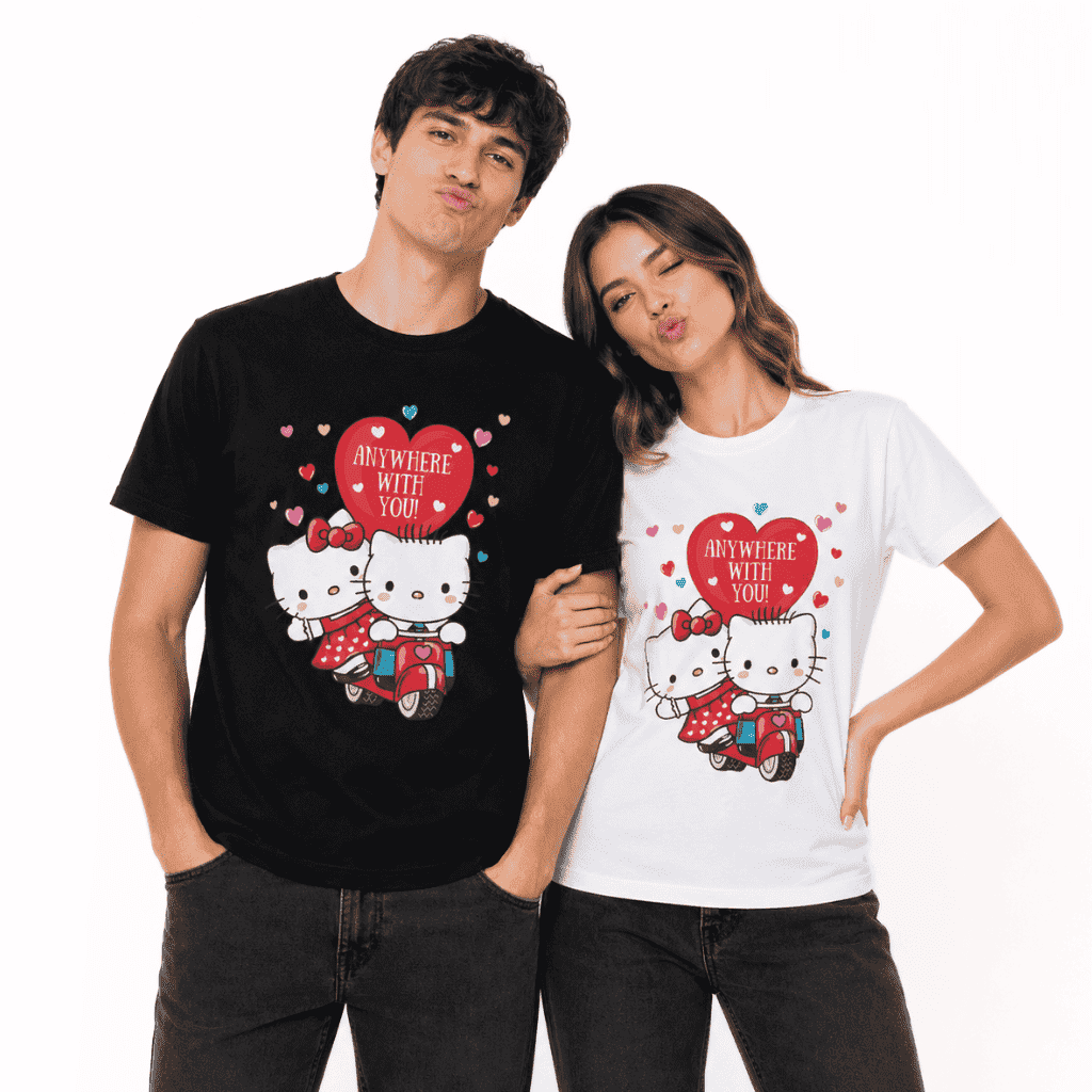 Hello Kitty x Dear Daniel Motorcycle Riding T-Shirt